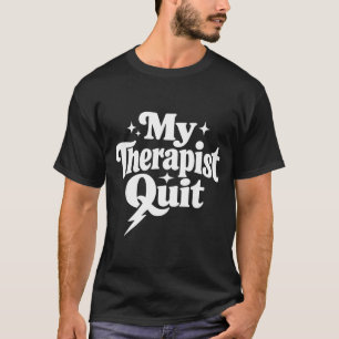 Grappige geestelijke gezondheids therapie donkere t-shirt
