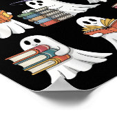 Grappige Geesten Boek Lezen School Leraar Hallowee Poster (Hoek)