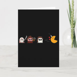 Grappige Geesten Parodie Halloween Gamer 80's Horr Kaart