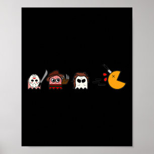 Grappige Geesten Parodie Halloween Gamer 80's Horr Poster
