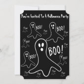 Grappige geesten schreeuwen boe voor Halloween Kaart (Voorkant)