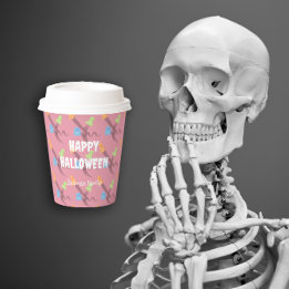 Grappige geesten voor een leuke Halloween Papieren Bekers