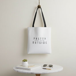 Grappige geestige dwaze sarcasme humor tote bag