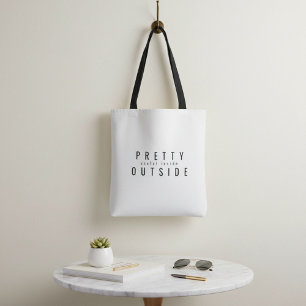 Grappige geestige dwaze sarcasme humor tote bag
