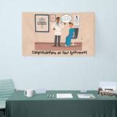 Grappige Gefeliciteerd Pensioen Banner (Beurs)