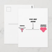 Grappige Gefeliciteerd Verjaardag voor Haar Grappi Briefkaart (Voorkant / Achterkant)