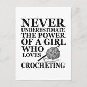 Grappige gehaakte citaten haaksters cadeau briefkaart (Voorkant)