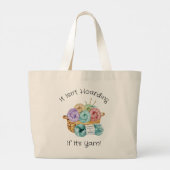 Grappige gehaakte custom grote tote bag (Achterkant)