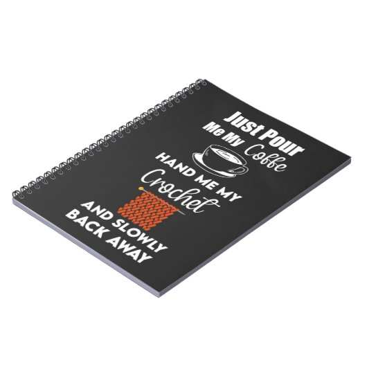 Grappige gehaakte geschenken garen haken haken notitieboek (Linkerzijde)