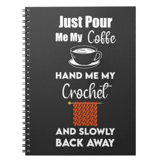 Grappige gehaakte geschenken garen haken haken notitieboek (Voorkant)