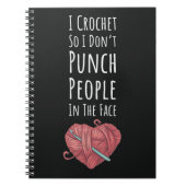 Grappige gehaakte geschenken voor haaksters vrouwe notitieboek (Voorkant)