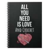 Grappige gehaakte geschenken voor haar typografie notitieboek (Voorkant)