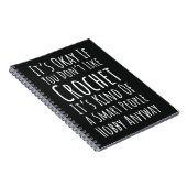 Grappige gehaakte geschenken voor mannen hakselaar notitieboek (Rechterzijde)