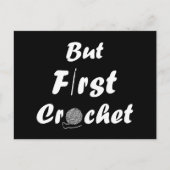 Grappige gehaakte gezegde breien offerte feestdagenkaart (Voorkant)