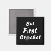 Grappige gehaakte gezegde breien offerte magneet (Voorkant / Achterkant)