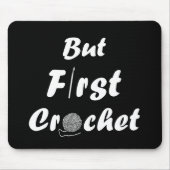 Grappige gehaakte gezegde breien offerte muismat (Voorkant)