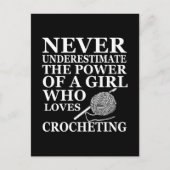 Grappige gehaakte offerte haakmachines cadeau briefkaart (Voorkant)