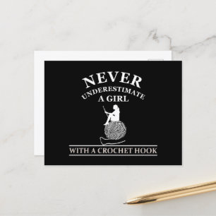 Grappige gehaakte offerte haakmachines cadeau feestdagenkaart