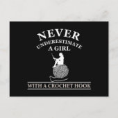 Grappige gehaakte offerte haakmachines cadeau feestdagenkaart (Voorkant)