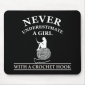 Grappige gehaakte offerte haakmachines cadeau muismat (Voorkant)