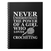 Grappige gehaakte offerte haakmachines cadeau notitieboek (Voorkant)