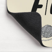 Grappige gehaakte quote breien gezegde cadeau muismat (Hoek)