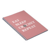 Grappige gehaakte quote breien gezegde cadeau notitieboek (Rechterzijde)