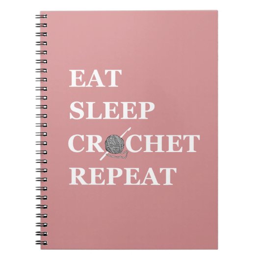 Grappige gehaakte quote breien gezegde cadeau notitieboek (Voorkant)