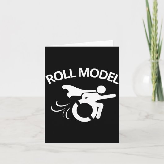 Grappige gehandicapte sarcastische rolstoel kaart (Voorkant)