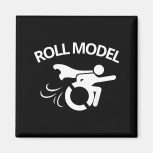 Grappige gehandicapte sarcastische rolstoel magneet