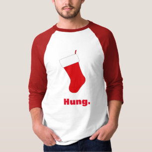 Grappige Gehangen Kerstmis van de Opslag T-shirt