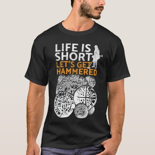 Grappige gehateerde munt metaaldetectoristen t-shirt (Voorkant)