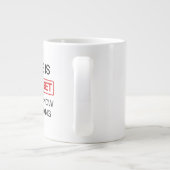 Grappige geheime baan Mok - "Mijn baan is top secr (Achterkant)