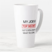 Grappige geheime baan Mok - "Mijn baan is top secr (Rechterhoek)