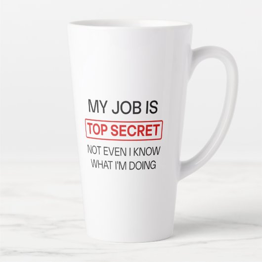 Grappige geheime baan Mok - "Mijn baan is top secr (Rechts)
