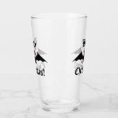 Grappige geile kerst glas (Links)