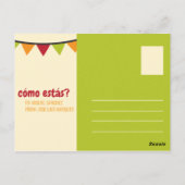 Grappige geïllustreerde Mexicaanse Tacos Briefkaart (Achterkant)