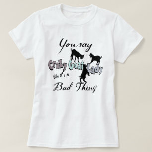 GRAPPIGE GEIT Crazy Goat Lady Cool Pastels T-shirt
