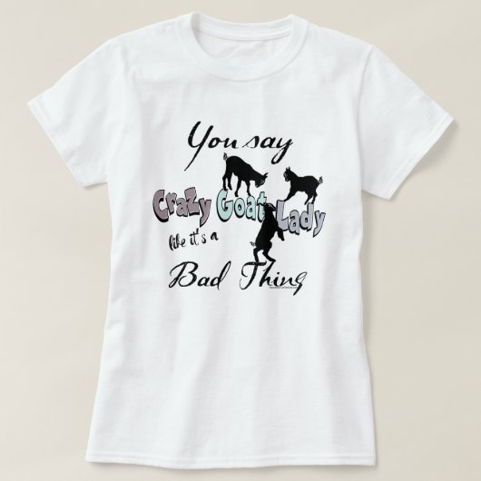 GRAPPIGE GEIT | Crazy Goat Lady Cool Pastels T-shirt (Design voorkant)