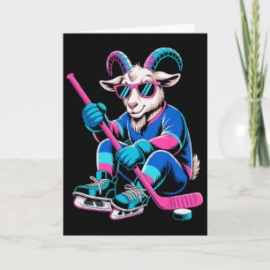 Grappige Geit G.o.a.t. Keeper Speler IJshockey Spo Kaart
