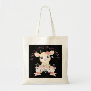 Grappige Geit Gewoon een meisje dat houdt van Geit Tote Bag