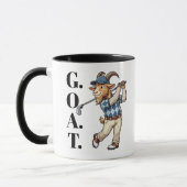 Grappige Geit Golfer Slaghout Mok (Links)