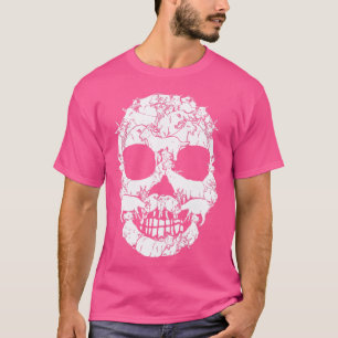 Grappige Geit In Schedel Gezicht Vorm Halloween Ge T-shirt