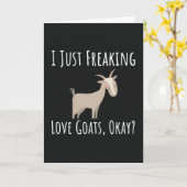 Grappige geit minnaar kaarten boerderij dieren boe (Gele Bloem)