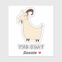 Grappige Geit op maat gesneden vinyl sticker