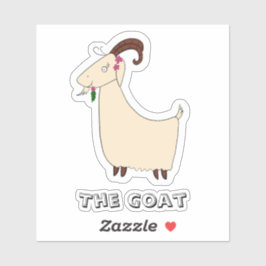 Grappige Geit op maat gesneden vinyl sticker