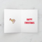 Grappige Geit Prettig Kerstfeest Kaart (Binnen)