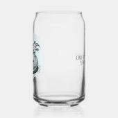 Grappige Geit Steenbok Zodiac Verjaardag Kerstmis Blikvorm Glas (Links)