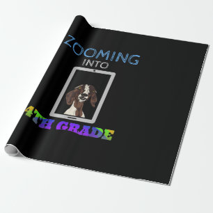 Grappige geit virtuele 4e klas terug naar school 2 cadeaupapier
