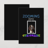Grappige geit virtuele 4e klas terug naar school 2 informatiekaartje (Voorkant / Achterkant)